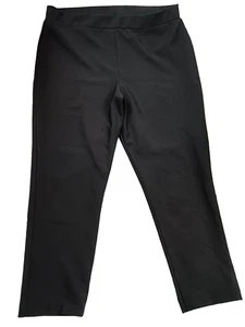 Schwarze Yoga-Leggings Größe 18 kurz mittleres Bein Sport dehnbar elastischer Bund von M&S - Bild 1 von 10