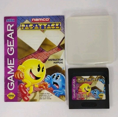 Sega Game Gear Pac-Attack Cartridge With Manual And Case - Image 1 of 4