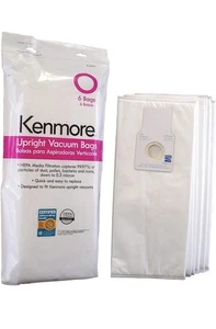 Kenmore 53294 Typ O Vakuumbeutel HEPA-Tuch für Bodenstaubsauger 6 Stück x 2 - Bild 1 von 1