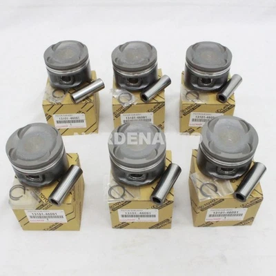 Toyota Supra 1993-1998 JZA80 2JZGTE Turbo OEM Genuine Piston SET 13101-46091 x6 - Image 1 of 3