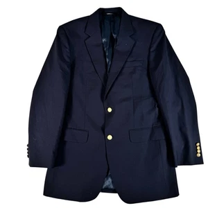 Jos. A. Blazer Banks azul marino de dos botones de ventilación única para hombre talla 40 largo - Imagen 1 de 20