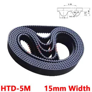 Cinghia di distribuzione HTD-5M passo 5 mm larghezza anello chiuso sincrona HTD 175 mm-985 mm - Foto 1 di 5