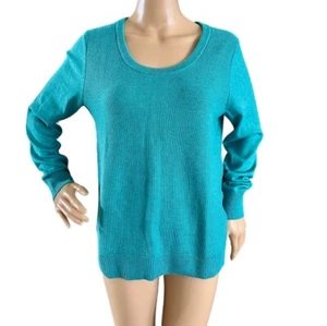 Banana Republic Womens Size M Pullover Sweater Blue Cotton NWT - Picture 1 of 5