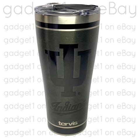 Tervis Collegiate 30 oz Indiana Hoosiers UV Blackout Stainless Steel Tumbler Cover