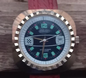 Oversized Rare Diver Vintage 70s Cincoset Swiss 42mm excrown - Bild 1 von 3