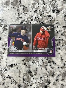 Alex Bregman Alec Bohm 2022 Topps Now WSM-5 Houston Astros Phillies PURPLE 15/25