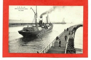 12194 CPA 62 BOULOGNE-SUR-MER - LES JETÉES - Picture 1 of 2