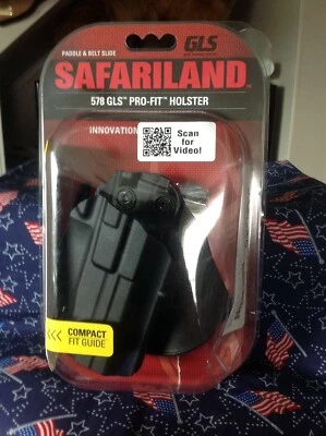 Safariland 578, GLS Pro-Fit, Left Hand, Compact , Paddle & Belt , Black L/H - Image 1 of 3