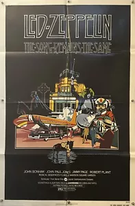 THE SONG REMAINS THE SAME Original One Sheet Movie Poster - 1976 - LED ZEPPELIN - Picture 1 of 6