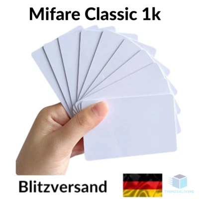 NXP 1-25 Stk. MIFARE Classic 1k NFC PVC Karten RFID Card tag tags beschreibbar