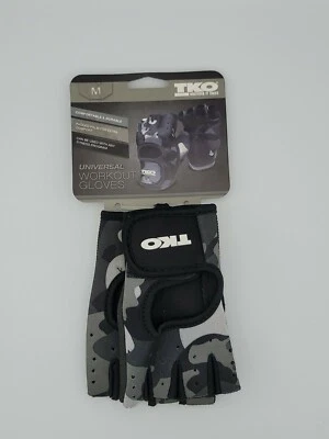 Guantes de Entrenamiento Universales TKO Unisex Negro/Gris Camuflados - Talla M y L - Nuevos con Etiquetas Foto 1 de 4