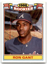 1989 Topps Ron Gant Rookie Atlanta Braves #9