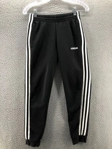 Adidas Girls Pants Jogger Medium Sweats Black White Running Gym Youth Workout - Picture 1 of 9
