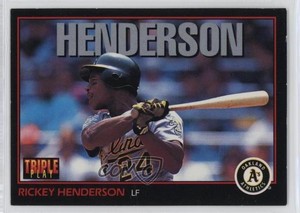 1993 Triple Play Rickey Henderson #219 HOF