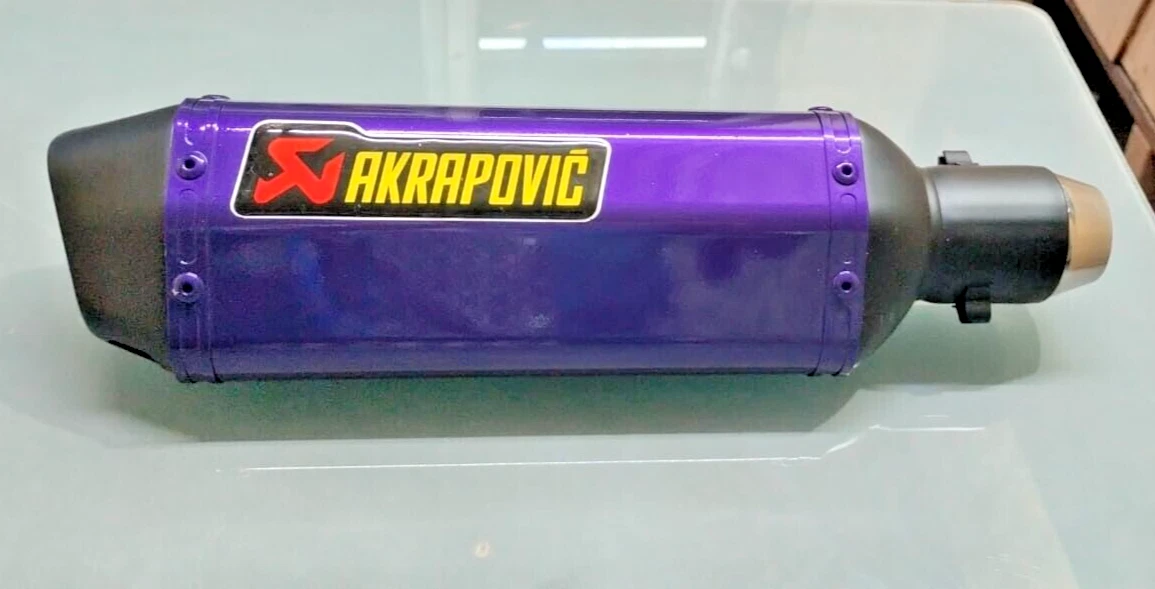 Stainless Steel Purple Motorcycle Silencers, Mufflers and Baffles