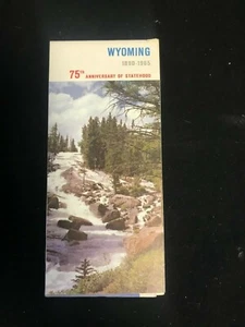 Road Map - Wyoming 1890-1965 75th Anniversary of Statehood - Picture 1 of 2