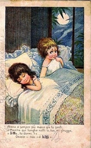 BERTIGLIA Famous Poems Horace Ode Children Childrens PC Circa 1920 - Picture 1 of 1