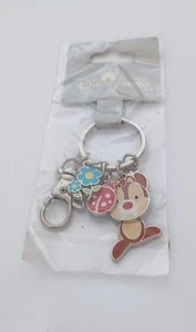 Disneyland Hong Kong Cute Key Chain Purse Backpack Bag Multi Charms Flower Dog - Picture 1 of 2