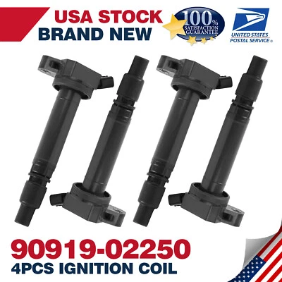 For Genuine Ignition Coil 9091902250 4X Brand New Front for Lexus RX350 2007-15 - Image 1 of 4