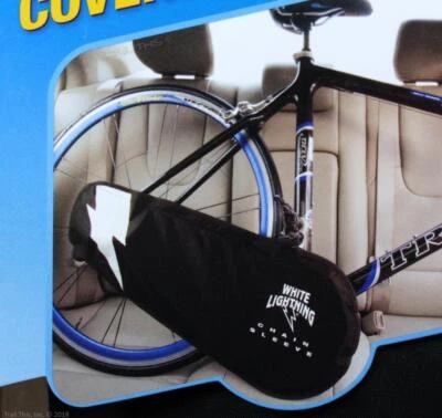 Funda de cadena Lightning blanca cubierta de engranaje de transmisión de bicicleta / protector de transporte Foto 1 de 3