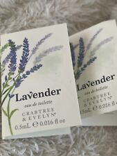 2X CRABTREE & EVELYN LAVENDER Sample NEW-DISCONTINUED