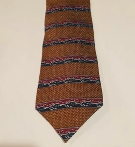 NAUTICA 100% SILK MENS TIE GOLD, BLUE, BURGANDY, GREY - Picture 1 of 4