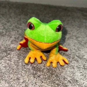GANZ Webkinz Tree Frog Bean Bag Plush Stuffed Animal Soft Toy 10” HM109 NO COD - Picture 1 of 5