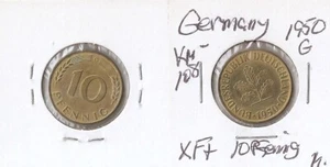 GERMANY 10 pfennig 1950 G  High grade ! - Picture 1 of 1