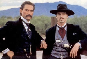 Kurt Russell and Val Kilmer in a scene from Tombstone - Fridge Magnet - Picture 1 of 1