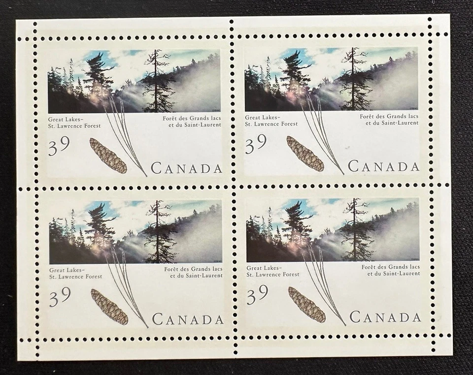 Canada stamp souvenir sheet 1284b Great Lakes - St. Lawrence Forest MNH - Image 1 of 1