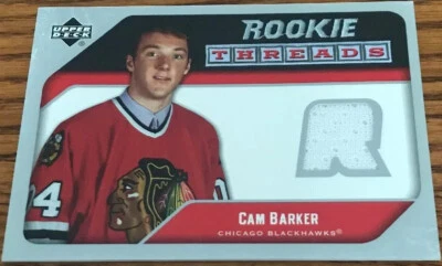 2005-06 Upper Deck Rookie Threads Cam Barker RT-CB Chicago Blackhawks - Image 1 of 2