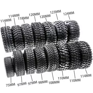 Pneumatici 1,9"" Rocks pneumatici pneumatici pneumatici ruota in gomma per 1:10 RC Rock Crawler TRX-4 D90 scx10 - Foto 1 di 25