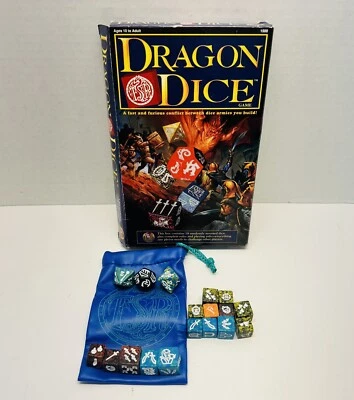 TSR Dragon Dice Game Starter Set Box Lester Smith Vintage VTG 1995 READ - Image 1 of 3