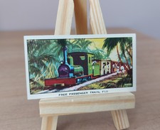 Kelloggs The Story of the Locomotive Trade Card No 8 Free Passenger Train Fiji