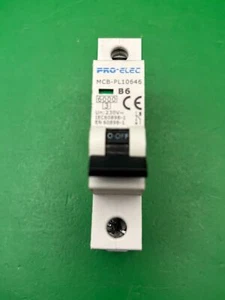 Pro-Elec MCB-PL10646 B6 6A MCB - Picture 1 of 4