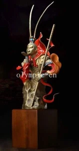 27'' bronze copper brass fine workmanship carvings Sun Wukong monkey king statue - Picture 1 of 12