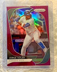 2020 PANINI PRIZM BASEBALL - JORGE SOLER - PURPLE PRIZM (Refractor)  #8