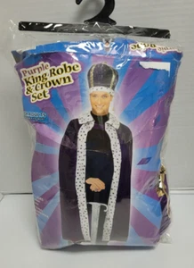 Forum Novelties King Robe And Crown Costume Halloween Adult Cosplay READ - Picture 1 of 16