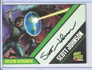 Mars Attacks Uprising Creator Autograph 2 of 9 Scott Johnson Illustrator STC - Picture 1 of 2