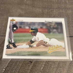 1992 Upper Deck - Rickey Henderson #155 - Bild 1 von 2