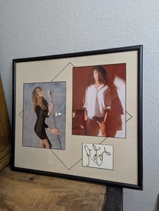 Foto Mariah Carey vintage 1990 nome completo autografo visione d'amore cornice opaca - Foto 1 di 5
