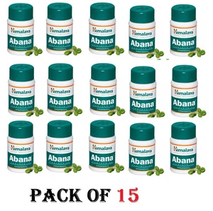 15 x Himalaya herbal Abana tablets 60 tablets per bottle free shipping - Picture 1 of 4
