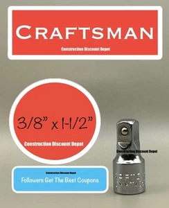 Craftsman Ratchet Extension Bar 3/8" in. Drive x 1-1/2" CMMT44262 - Picture 1 of 1