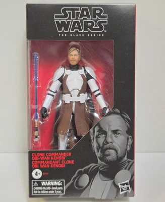 CLONE COMMANDER OBI-WAN KENOBI - Hasbro Star Wars The Black Series 6" Figure NEW - Image 1 of 4