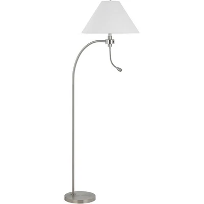 CAL Lighting & Accessories BO-3178FL-BS Ashland Floor Lamp Brushed Steel - Image 1 of 4