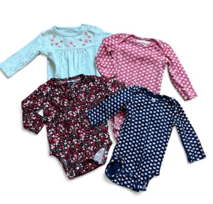 Body de manga larga Carters para bebé niña - talla 6 meses - Imagen 1 de 1