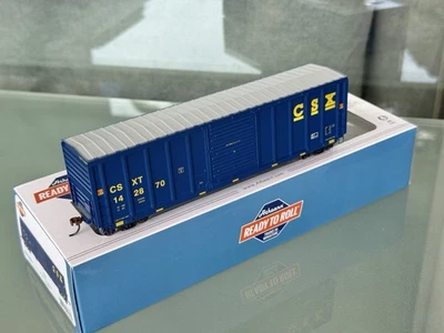 ✅ CSX Athearn 50’ PS 5277 Box Car ATH15896 Chessie Seaboard CSXT #142870 HO NEW - Image 1 of 4