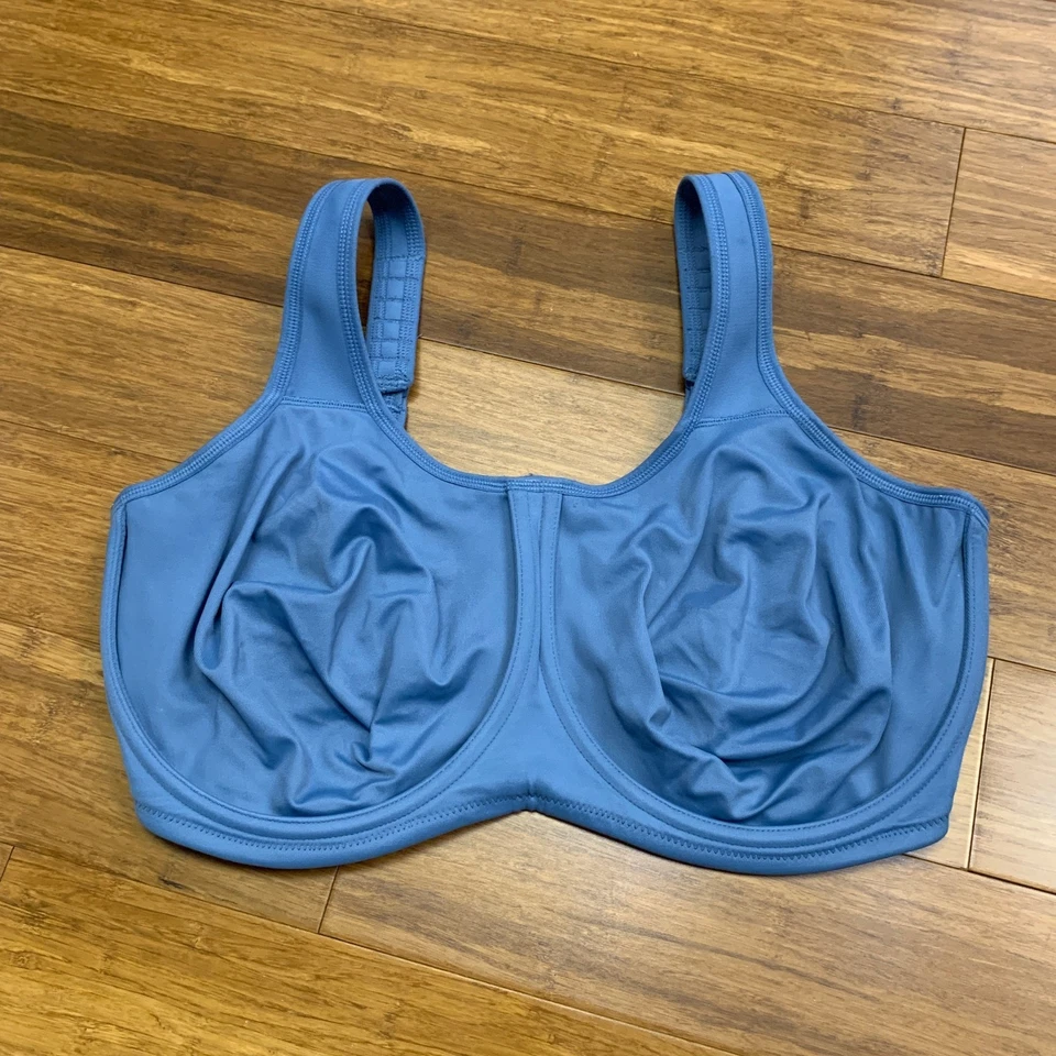 Sujetador deportivo con aros Wacoal 855170 Simone figura completa azul para mujer talla 36H Foto 1 de 4