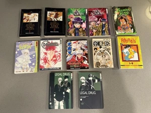Manga Anime Mixed Book Lot Of 12, Psychic Academy, Legal Drug, One Piece, Loki - Picture 1 of 10