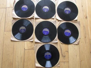 7x CHARLIE KUNZ, Piano Melody - 10" 78rpm SHELLAC Gramophone Records - Picture 1 of 8